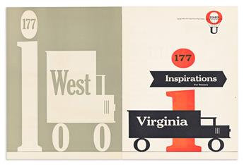 THOMPSON, BRADBURY. West Virginia Inspirations for Printers / Westvaco. Westvaco, 1941- 1956.